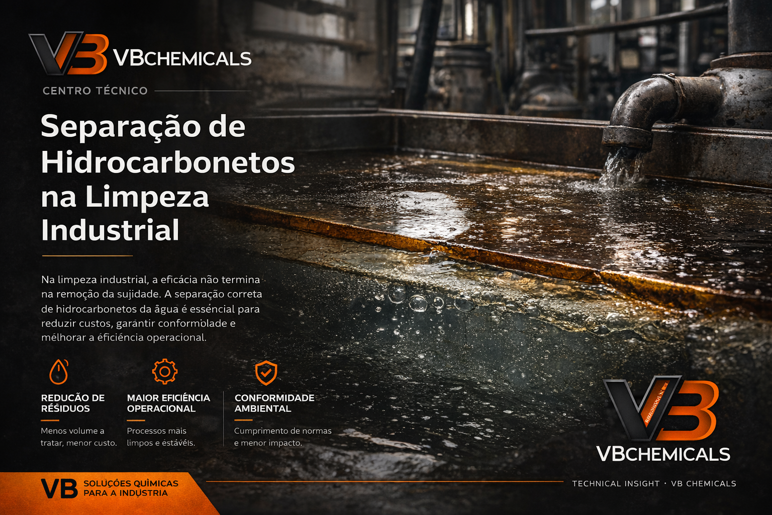 Separação de Hidrocarbonetos na Limpeza Industrial
