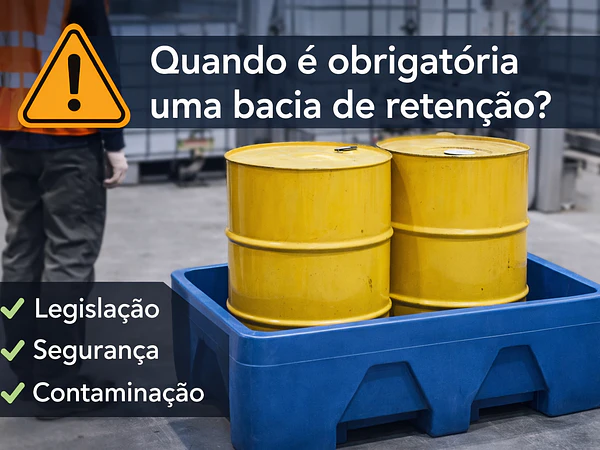 Quando é obrigatória uma bacia de retenção?