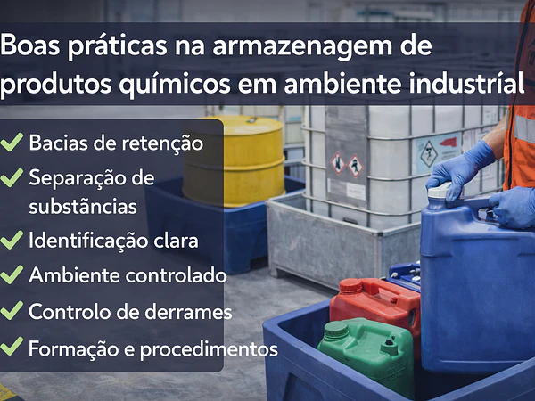 Boas práticas na armazenagem de produtos químicos em ambiente industrial