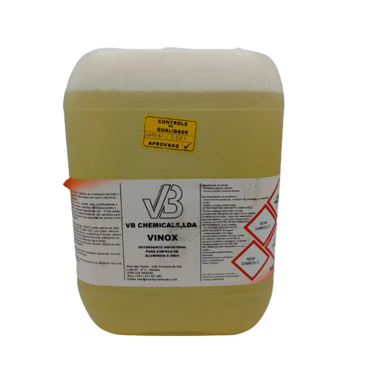 Detergente Ácido para Limpeza de Inox e Alumínio — VINOX 1