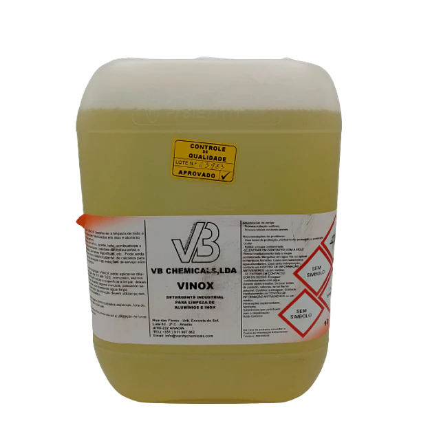 Detergente Ácido para Limpeza de Inox e Alumínio — VINOX 1