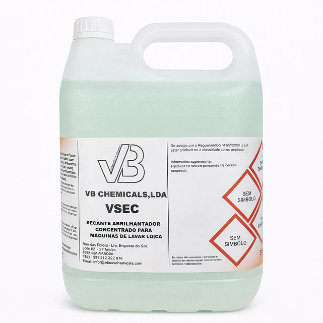 Secante Abrilhantador Concentrado para Máquinas de Lavar Loiça — VSEC 1