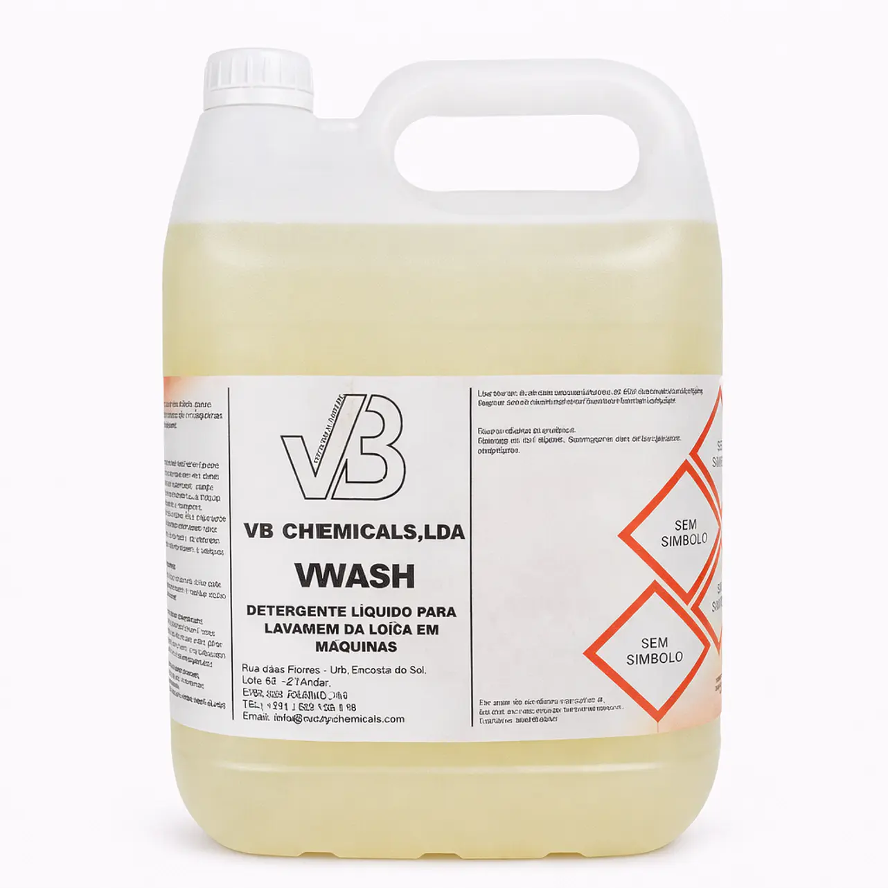 Detergente Líquido para Máquinas de Lavar Loiça em Águas Muito Duras — Vwash 1