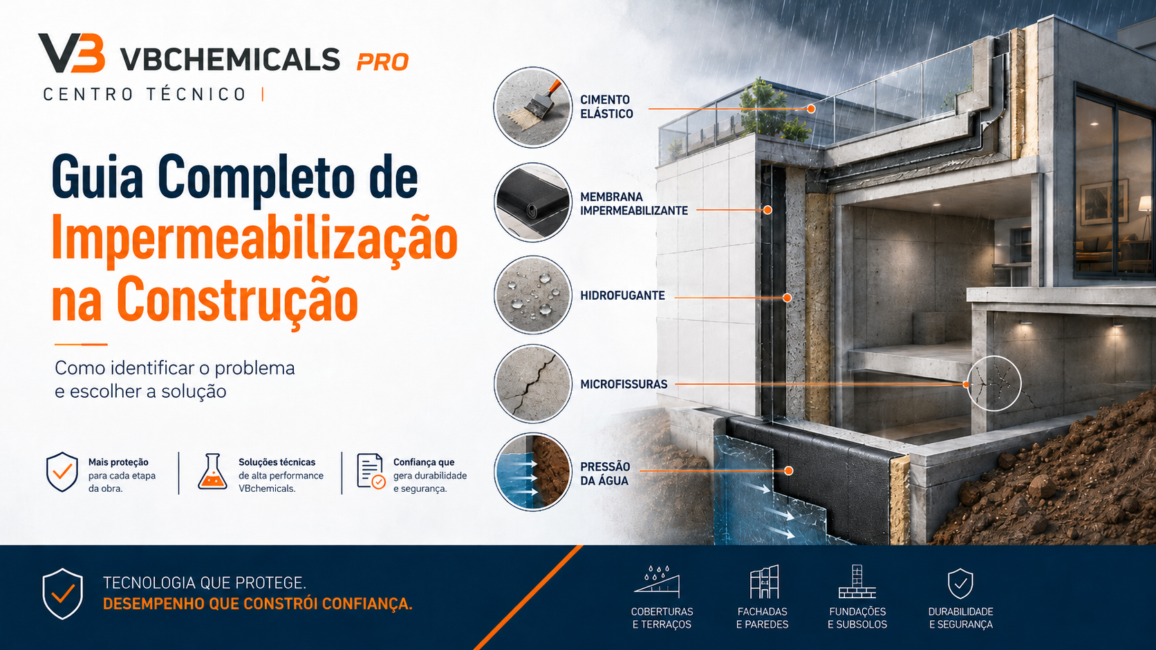 Guia Completo de Impermeabilização na Construção: Como Identificar o Problema e Escolher a Solução