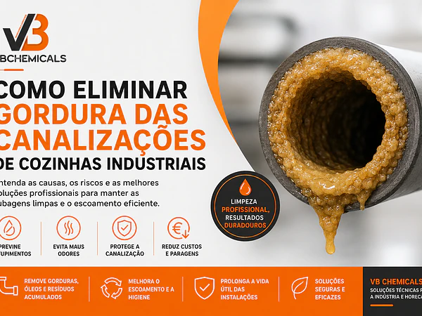 Como Eliminar Gordura das Canalizações de Cozinhas Industriais