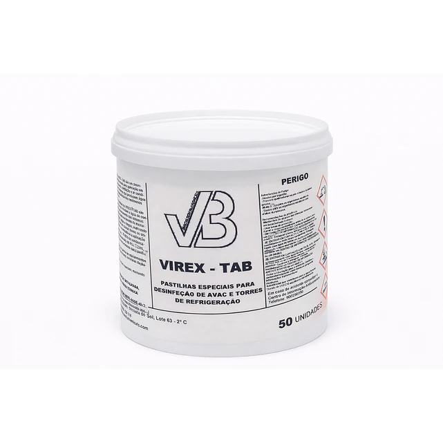 Pastilhas Desinfetantes para HVAC, AVAC e Torres de Refrigeração — VIREX TABS 1