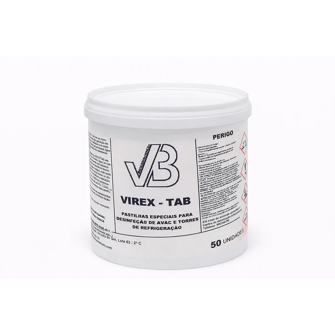 Pastilhas Desinfetantes para HVAC, AVAC e Torres de Refrigeração — VIREX TABS