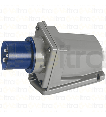 ENCHUFE INDUSTRIAL MACHO SOBRE PUESTO 2P+T 63A IP67 9H 380-415V