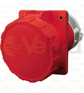 ENCHUFE INDUSTRIAL HEMBRA EMBUTIDO 3P+T 63A IP66 380V 