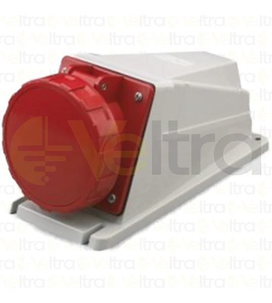 ENCHUFE INDUSTRIAL HEMBRA SOBRE PUESTO 3P+N+T 63A IP66 380V 