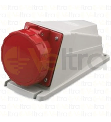 ENCHUFE INDUSTRIAL HEMBRA SOBRE PUESTO 3P+T 63A IP66 380V 