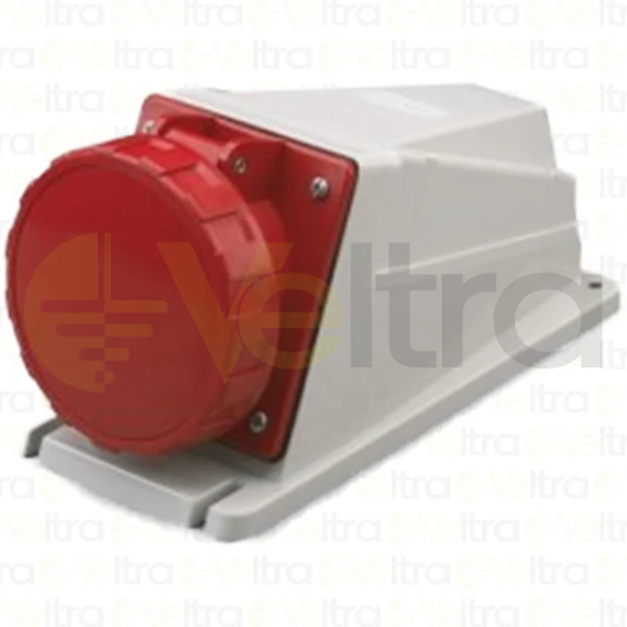 ENCHUFE INDUSTRIAL HEMBRA SOBRE PUESTO 3P+T 63A IP66 380V 