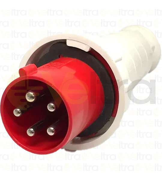 ENCHUFE INDUSTRIAL MACHO VOLANTE 3P+N+T 63A IP66 380V 