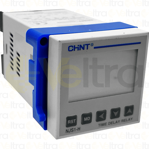 TEMPORIZADOR DIGITAL ON DELAY, SIM/ASIM, 220VAC, 9999S/9999HRS NJS1
