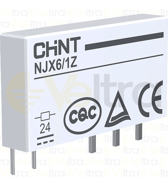 MINI RELE A RIEL DIN 10A 48DC 1NA 1NC NJX6/1Z