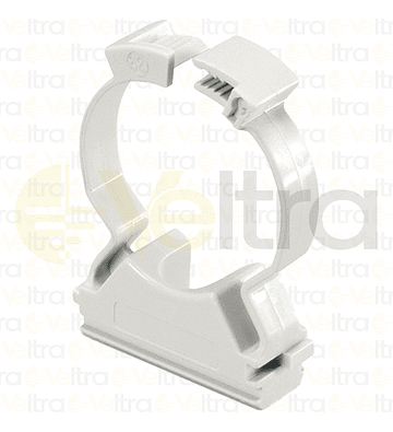 ABRAZZADERA CLIPS DE POLIMERO PARA FIJACION DE TUBOS POR COLLARIN 20MM