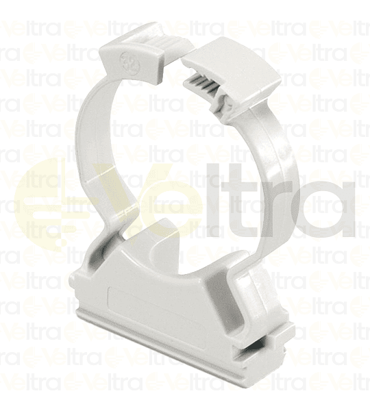 ABRAZZADERA CLIPS DE POLIMERO PARA FIJACION DE TUBOS POR COLLARIN 20MM