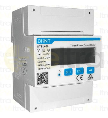 MEDIDOR ENERGIA (REMARCADOR) 1,5(6)A 3P+N RS485 MONTAJE DIN DTSU666