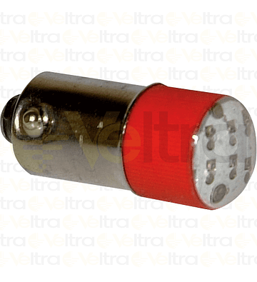 LED BA9S 230 VAC ROJO