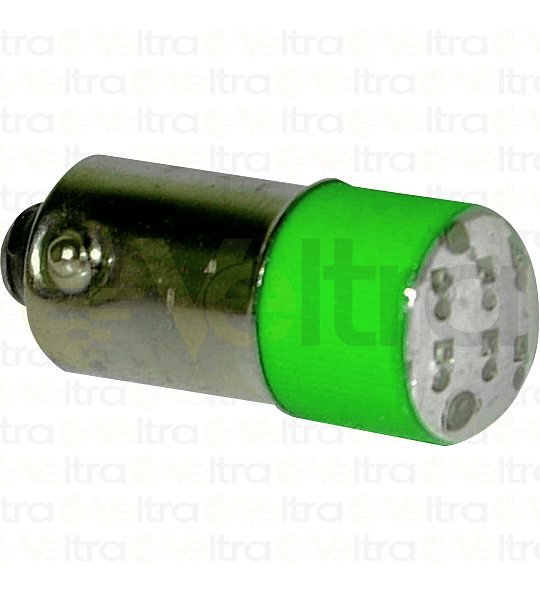 LED BA9S 230 VAC VERDE 