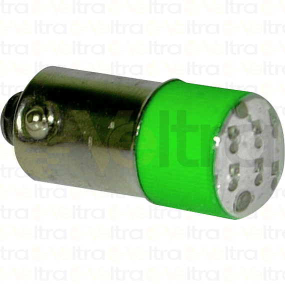 LED BA9S 230 VAC VERDE 