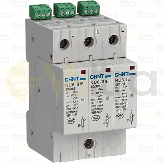 SUPRESOR TRANSIENTE 3P 385VAC IMAX 65KA 2KV NU6