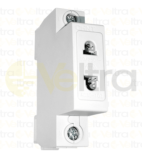 ENCHUFES HEMBRA 2P 10AMP A RIEL DIN - 