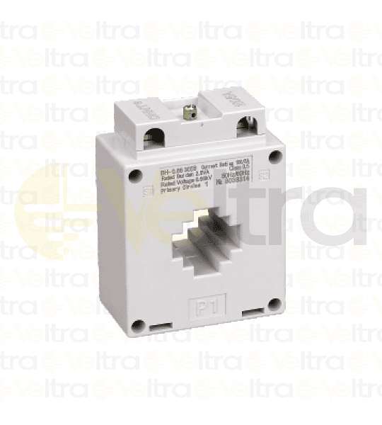 TRANSFORMADOR DE CORRIENTE 60/5A VENTANA Ø 21MM O BARRA 10x30 - 20x20MM, MEDIDAS EXTERIORES 98X75X42MM BH-0.66 30IB CHINT