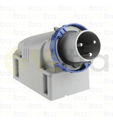 ENCHUFE INDUSTRIAL MACHO SPBRE PUESTO 2P+T 63A IP67 6H 200-250V
