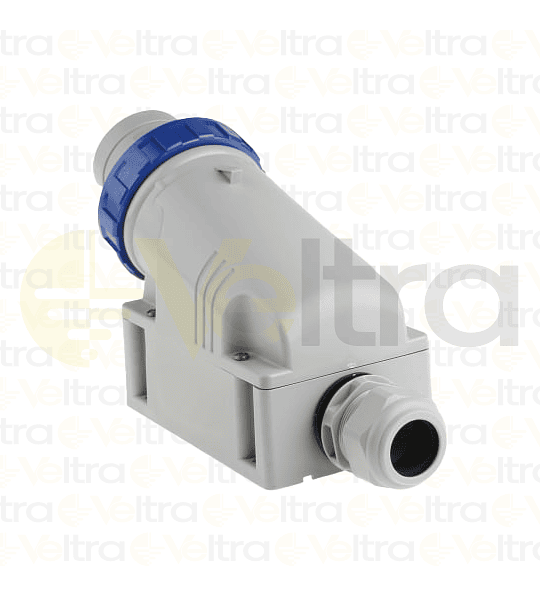 ENCHUFE INDUSTRIAL MACHO SPBRE PUESTO 2P+T 63A IP67 6H 200-250V - 