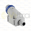 ENCHUFE INDUSTRIAL MACHO SPBRE PUESTO 2P+T 63A IP67 6H 200-250V 2