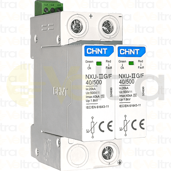 SUPRESOR TRANSIENTES VOLTAJE DC 500V 40KA 2P NXU