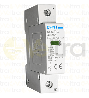 SUPRESOR TRANSIENTE 1P 385VAC IMAX 40KA 1,8KV CON INDICACION NU6