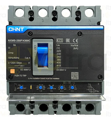 INTERRUPTOR CAJA MOLDEADA 4X630A REGULABLE A 400A 36KA 220-415VAC NXMS-630S