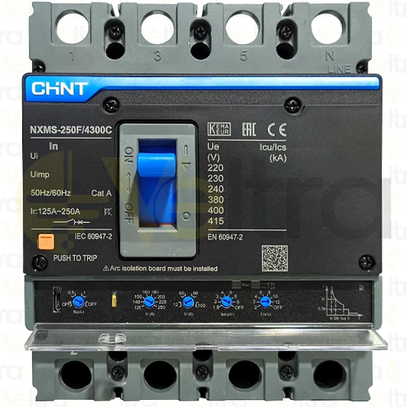 INTERRUPTOR CAJA MOLDEADA 4X800A REGULABLE A 630A 36KA 220-415VAC NXMS-1000S