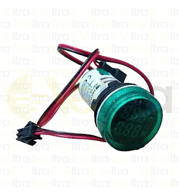 HOROMETRO LED Ø22MM0-999HR, 220V VERDE