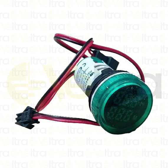 HOROMETRO LED Ø22MM0-999HR, 220V VERDE