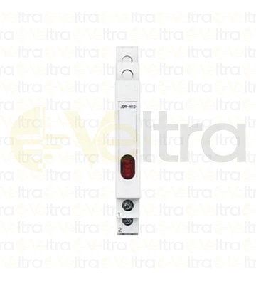 PILOTO DIN, 230V 9MM ANCHO 1/2 DIN ROJO