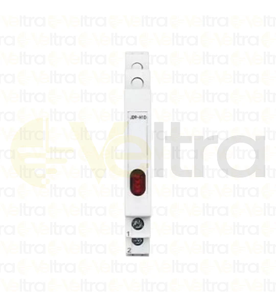 PILOTO DIN, 230V 9MM ANCHO 1/2 DIN ROJO