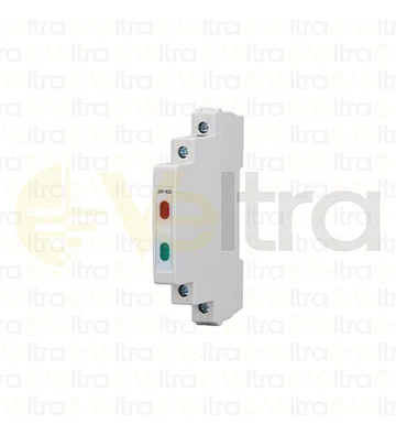 PILOTO DIN, 230V 9MM ANCHO 1/2 DIN ROJO/VERDE