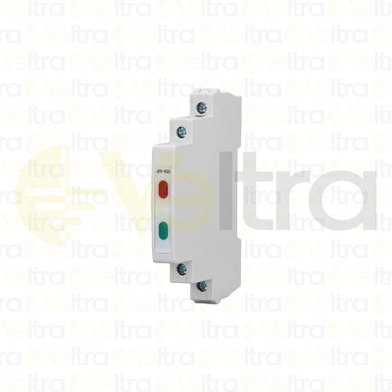 PILOTO DIN, 230V 9MM ANCHO 1/2 DIN ROJO/VERDE