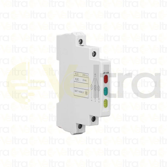 PILOTO DIN, 230V 9MM ANCHO 1/2 DIN ROJO/VERDE/AMARILLO