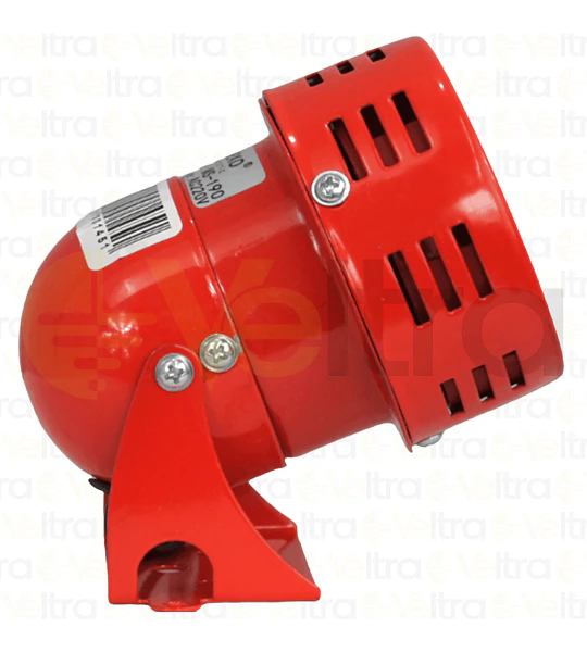 MINI SIRENA METALICA ROJA 12VDC 100DB