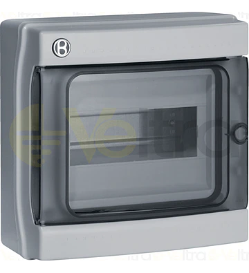 CAJA POLICARBONATO IP65 08 MODULOS PTA TRANSPARENTE, ITALIA