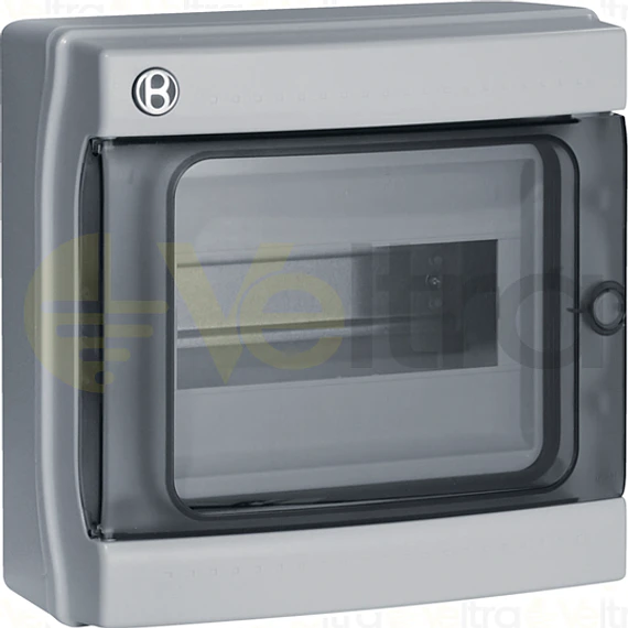 CAJA POLICARBONATO IP65 08 MODULOS PTA TRANSPARENTE, ITALIA