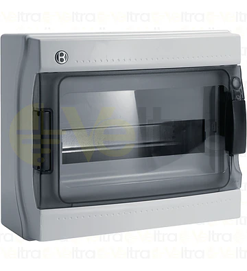 CAJA POLICARBONATO IP65 12 MODULOS PTA TRANSPARENTE, ITALIA