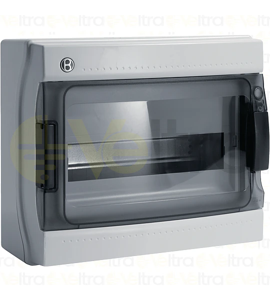 CAJA POLICARBONATO IP65 12 MODULOS PTA TRANSPARENTE, ITALIA