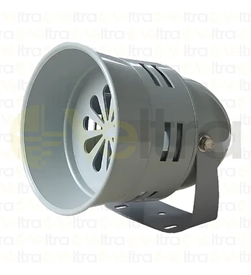 MINI SIRENA CARCAZA PLASTICA GRIS ESMALTADO 220VCA 100DB