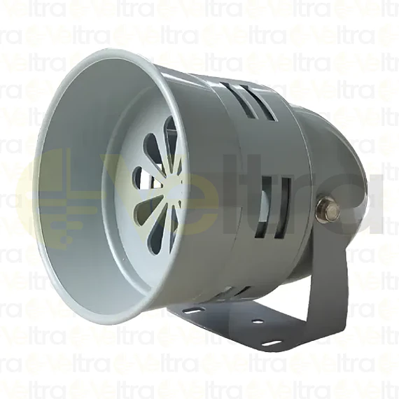 MINI SIRENA CARCAZA PLASTICA GRIS ESMALTADO 220VCA 100DB