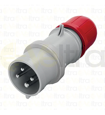 ENCHUFE INDUSTRIAL MACHO VOLANTE 3P+T 32A IP44 6H 346-415V